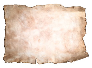 Kaligrafi biyografisi kayıtları ve kitap hazırlama için kağıt. Ortaçağ el yazmaları sayfası. Sarı grunge antik parşömen kağıdı. Masanın üzerinde eski dokulu kağıt var. Eski cadı kitabı boş sayfa. 
