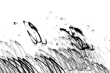 Motion sketch freeze frame of night lights in big city. Urban light trails from buildings and street lights in downtown long exposure trace. Bright colourful long exposure light trails. Vector.