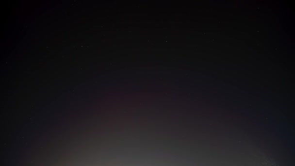 Éjszakai Égbolt Idő Telt Toronto Ontario Kanada Felett Csillagok Mozgó — Stock videók