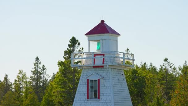 Phare South Baymouth Range Front Situé Sur Île Manitoulin Ontario — Video