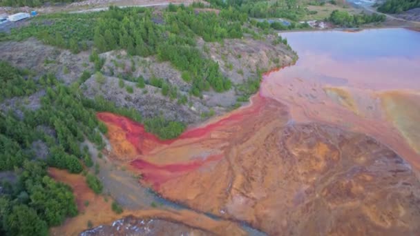 Consequências Empreendimento Mineiro Sudbury Ontário Canadá Extensas Operações Mineração Extração — Vídeo de Stock