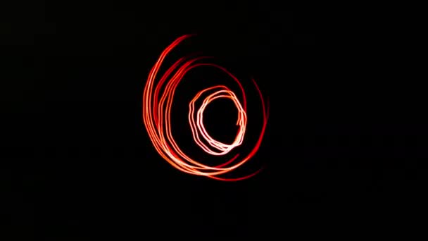 Psychedelic Abstract Long Exposure Freeze Frame Lights Trails Background Light — Stock Video