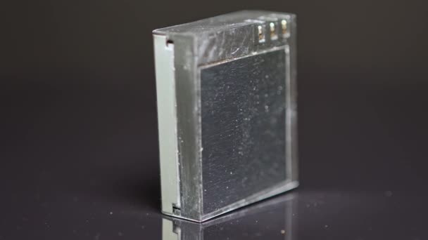 Dobíjecí Ion Polymerová Baterie Vyrobená Číně Pro Akční Kameru Malé — Stock video