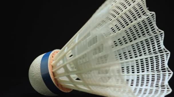 Badminton Top Top Plastikten Yapılmıştır Spor Malzemelerinin Bir Parçası Yaz — Stok video