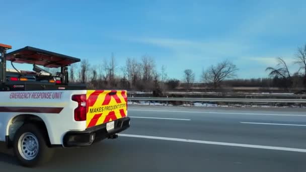 Вид Справа Машины Passenger Window Side Driving View Pov Driving — стоковое видео