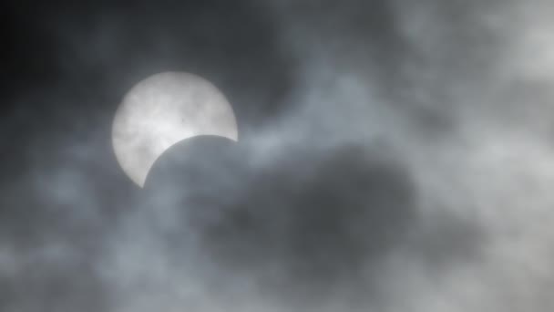 Éclipse Solaire Complète Produisant Après Midi Temps Réel Avril 2024 — Video