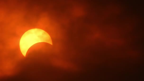 Eclipse Solar Completo Ocurre Tarde Tiempo Real Abril 2024 Ontario — Vídeos de Stock