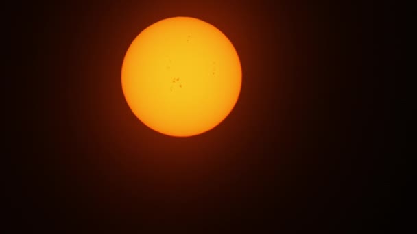 Güneş Yüzeyinde Güneş Lekeleri Güneş Akışı Var Güneşin Yüzeyinde Güçlü — Stok video