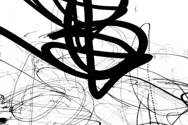 Soyut zihinsel delilik geçmişi. Çılgın mürekkep desenleri kart olarak karalar. Dengesiz siyah beyaz el çizimleri. Dengesiz, soyut ışık çizimleri. Kalem vektörü.