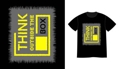 Tişört tasarımı kalıbının dışında düşün..