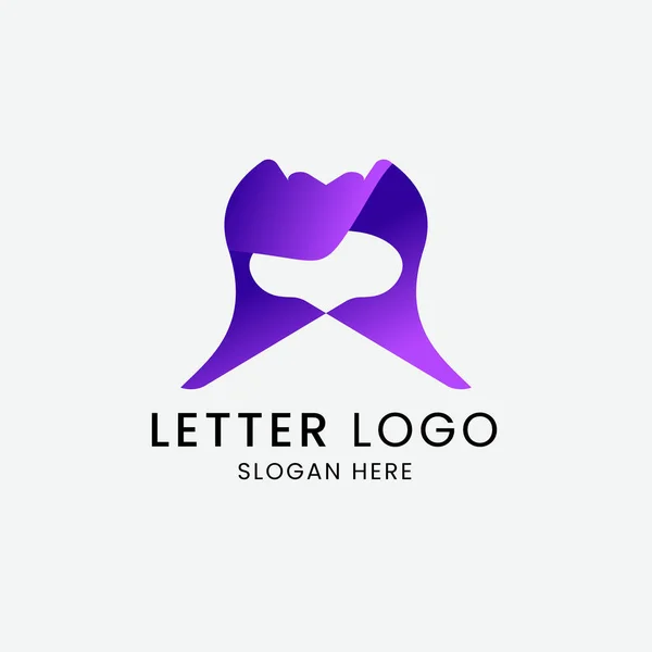 Gradient Monogram Logo Colorful Letter Logo Design Template Modern Logo — 图库矢量图片