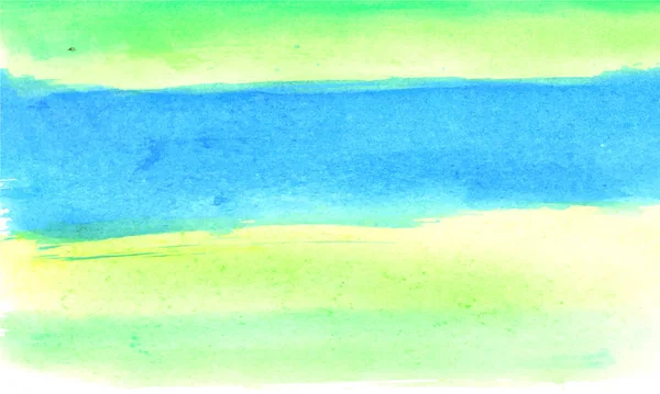Vector Una Pintura Fondo Azul Verde Con Fondo Azul Acuarela — Archivo Imágenes Vectoriales