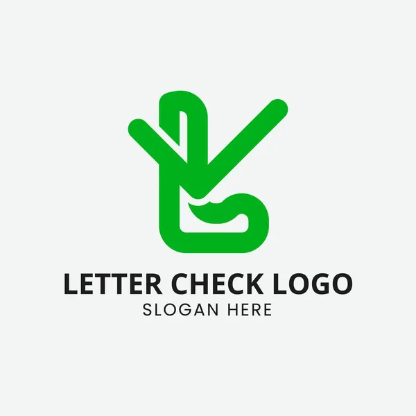Brev Och Kontrollmärke Logotyp Bokstäver Logotyp Design Inspiration Logotyp Design — Stock vektor