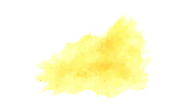 Žlutá Akvarel Abstraktní Akvarel Stříkance Design Tvorba Akvarelů — Stockový vektor