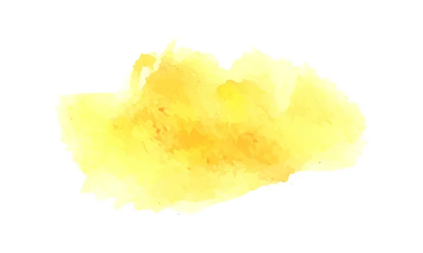 Žlutá Akvarel Abstraktní Akvarel Stříkance Design Tvorba Akvarelů — Stockový vektor
