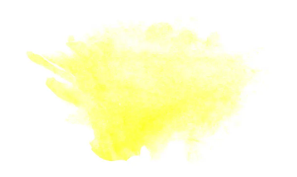 Κίτρινη Νερομπογιά Αφηρημένη Υδατογραφία Splatter Σχεδιασμό Σχεδιασμός Δημιουργικών Σχημάτων Υδατογραφίας — Διανυσματικό Αρχείο