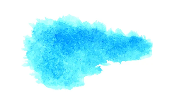 青い水彩スプラッシュ 抽象的な水彩スプラッターデザイン 水彩画の創造的な形状のデザイン — ストックベクタ