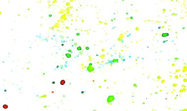 Noktalar suluboya arka plan tasarımı, renkli konfeti kutlama tasarımı. Suluboya gökkuşağı arkaplanı