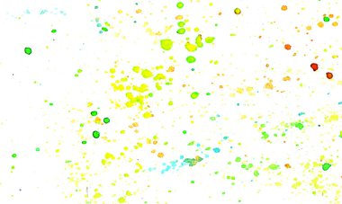 Noktalar suluboya arka plan tasarımı, renkli konfeti kutlama tasarımı. Suluboya gökkuşağı arkaplanı