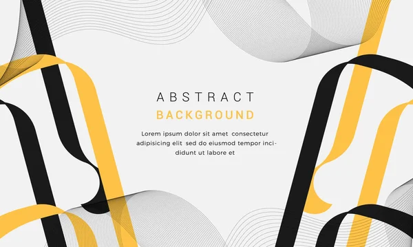 Moderner Schwarz Gelber Abstrakter Stil Mit Vektorhintergrund Kreative Formen Hintergrundgestaltung — Stockvektor