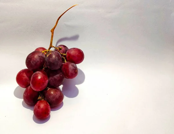 Bunch Red Grapes Concept Photo Has Shadow Grapes — Stock Photo, Image