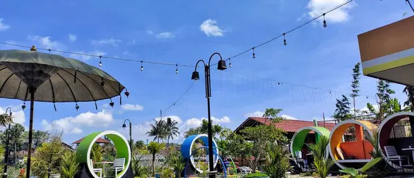 Grabag Ινδονησία Ιουλίου 2022 Όμορφη Παιδική Χαρά Και Αυλή Κοντά — Φωτογραφία Αρχείου