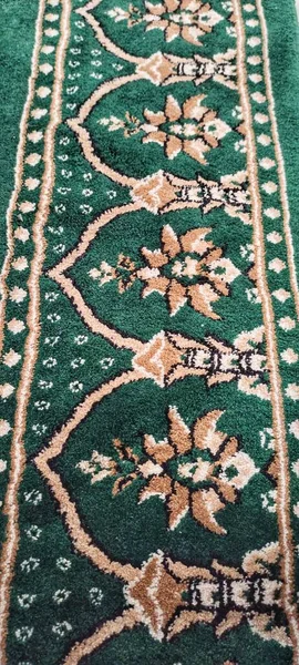 Vzor Koberec Obvykle Používá Pro Uctívání Muslimů Mešitě Nebo Modlitebně — Stock fotografie