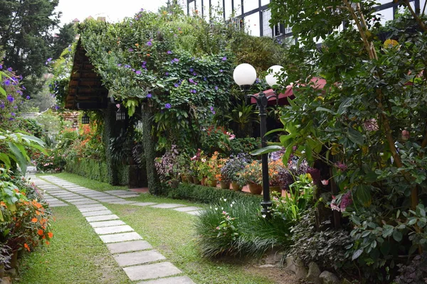 English Style Garden Smokehouse Hotel Restaurant Cameron Highlands Malaysia — Stock Photo, Image