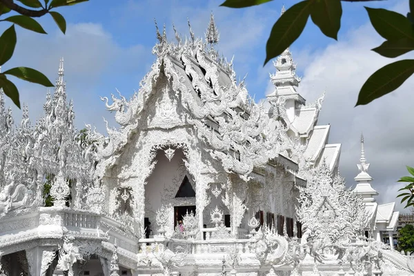 stock image beautiful Wat Rong Khun (white temple) in Chiang Rai, Thailand