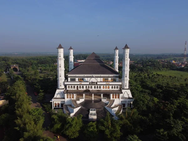 Purwakarta, 05 May 2023 - aerial photo of the mosque \