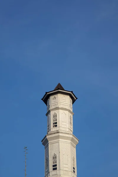 Purwakarta May 2023 View Minaret Tajug Gede Cilodong Mosque Blue — Stock Photo, Image