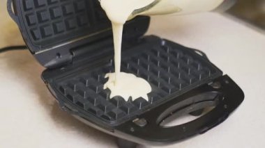 Ev düzeninde Belçika waffle 'ı 4K yapıyoruz.