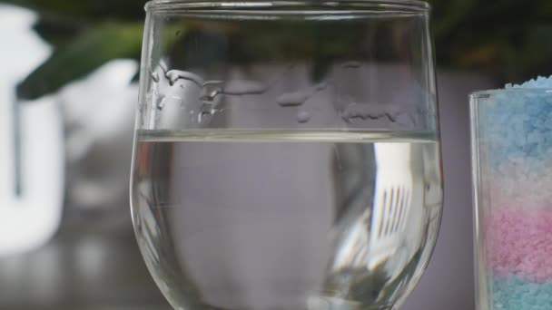 Αλάτι Ιμαλαΐων Διαλυμένο Νερό — Αρχείο Βίντεο