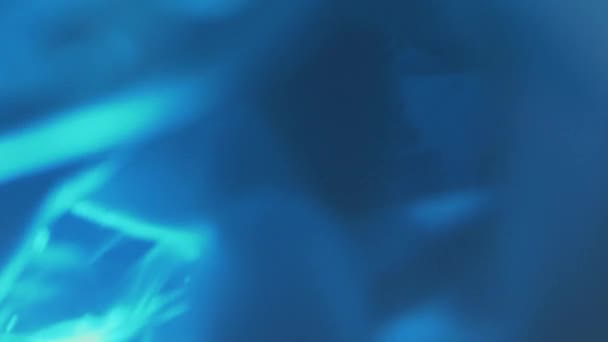 Bílé Okvětní Lístky Vznášejí Kruhu Modré Vodě Kosmos Kosmické Pozadí — Stock video