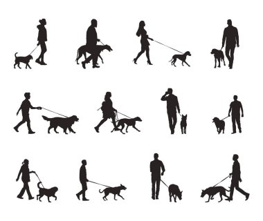 Köpek siluetiyle yürümek, köpek siluetiyle yürümek.