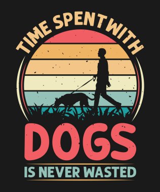 Köpeklerle geçirilen zaman asla klasik köpek tişörtü tasarımı değildir. 