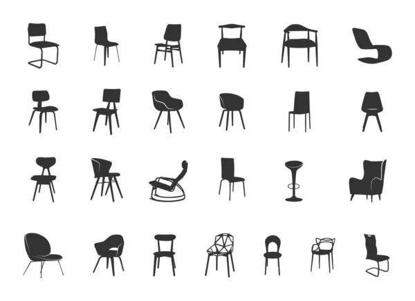 stock vector Modern chair silhouette, Modern furniture silhouette, Modern chair SVG, Modern chairs vector