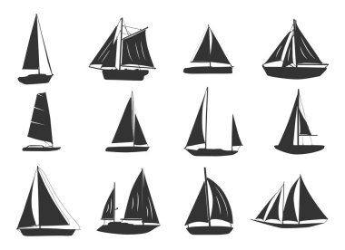Sailboat Silhouette, Yacht Sailboat Silhouette, Sailing Boat Silhouette, Sailboat Icon, sailboat Sailboat Vector, Sailboat Svg clipart