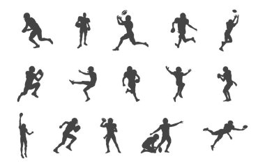 Amerikalı futbolcular svg, Amerikalı futbolcular silueti, futbolcular svg, futbolcular silueti, futbol svg. 