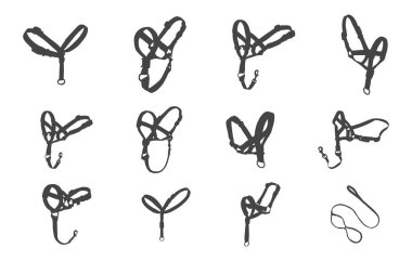 Köpek kafası halter silueti, köpek kafası halter silueti, köpek tasması halter ikonu, hayvan kafası silueti, köpek tasması silueti.