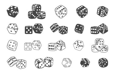 Dice svg, Dice silhouette, Dice outline, Gambling svg, Two dice svg, Dice icon, Ludo dice svg. Dice svg paketi.