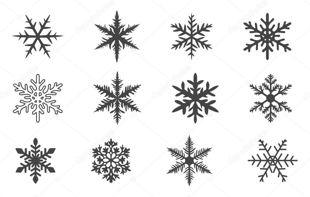 Snowflake svg, Snowflake silhouette, Snowflake clipart, Snowflake vector, Snowflake icon.