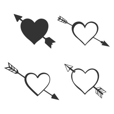 Heart and Arrow svg, Heart and Arrow silueti, Heart Arrow svg, Heart Arrow silueti, Love heart Arrow svg