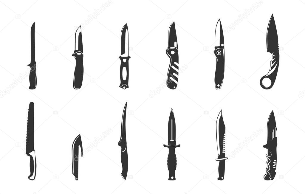 Knife svg, Knife silhouette, Knife vector, Knife logo, Knife clipart, Pocket knife svg, Pocket knife silhouette, Knife icon