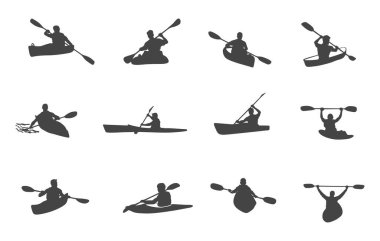 Kano svg, kayak siluetleri, kano siluetleri, kano silueti, kayak silueti, kano svg, kayak vektörü, kayak clipart.