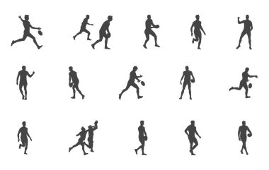 Afl Silhouette, Afl Svg, Australian rules football svg, Australian rules football silhouette, Australian Afl clipart, Afl vector.