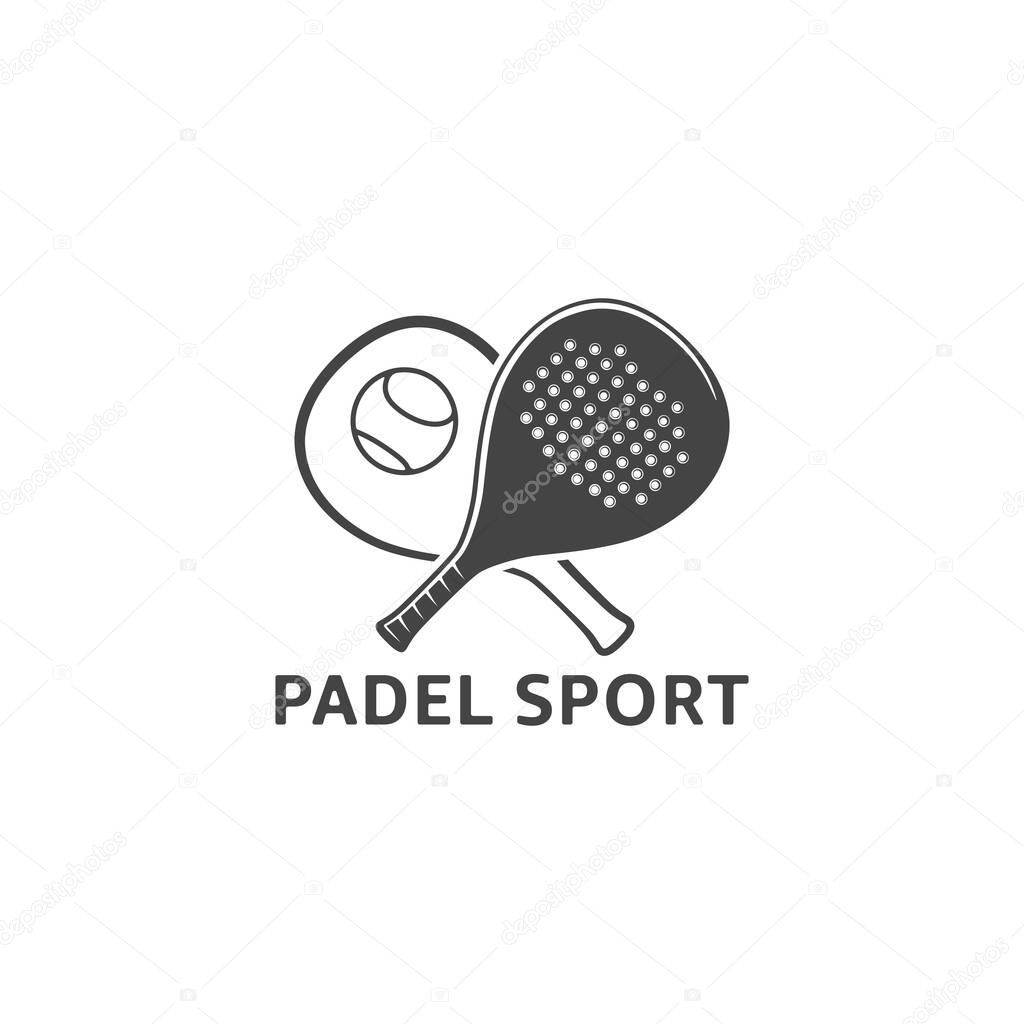 Padel sport icon, Padel tennis sport graphic, Paddle sport logo, Paddle tennis logo, Paddle racket ball logo, Paddle racket icon.