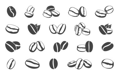 Kahve çekirdekleri, kahve çekirdekleri silueti, iki kahve svg, kahve vektör, kahve çekirdeği çizimi....