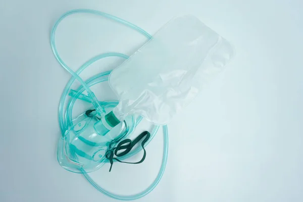 Máscara Oxígeno Que Respira Mnr Equipo Principal Que Necesita Terapia — Foto de Stock