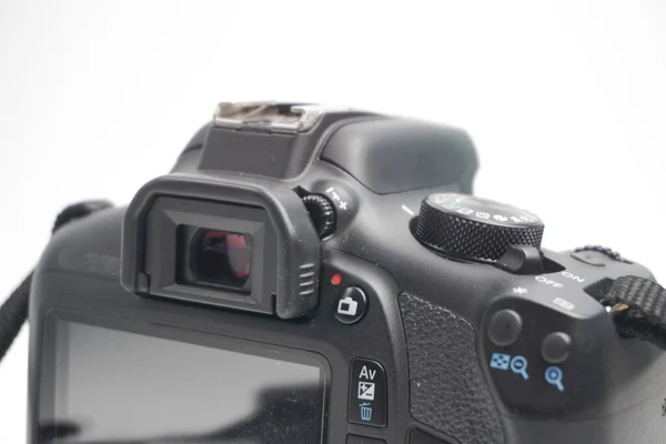 Balikpapan Červenec 2022 Tlačítko Fotoaparátu Canon 1300D Close — Stock fotografie